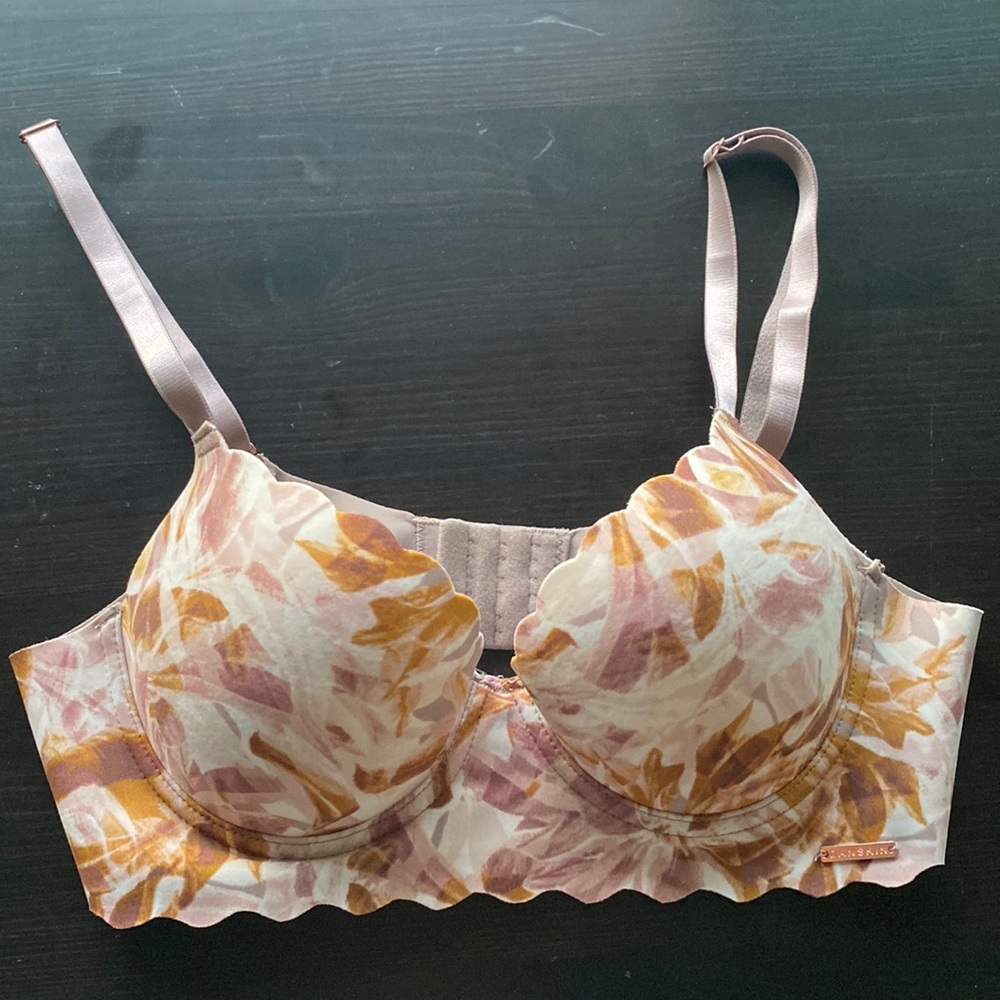 Comfy floral push up bra
